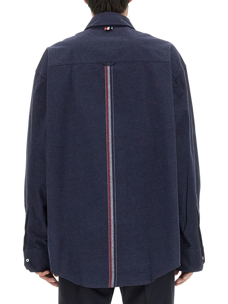 THOM BROWNE Oversized 4-Bar Shirt