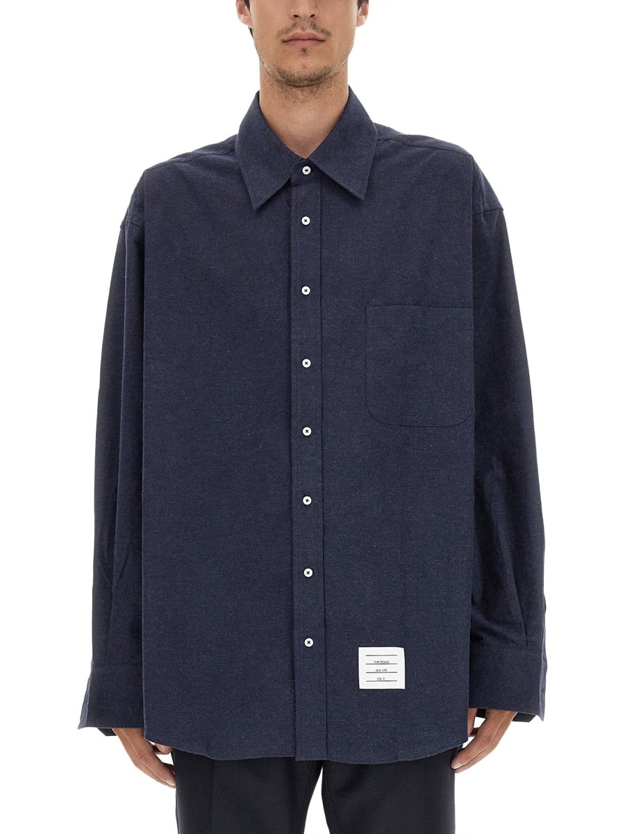 THOM BROWNE Oversized 4-Bar Shirt