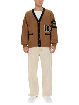 DOLCE & GABBANA Regular Fit Wool Cardigan for Men - Fall Winter 2023 Collection