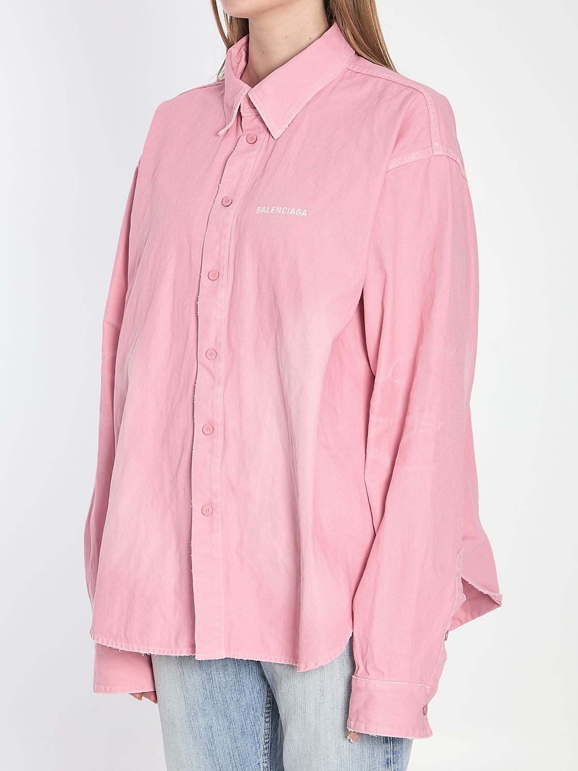 BALENCIAGA Oversized Denim Overshirt - Size S