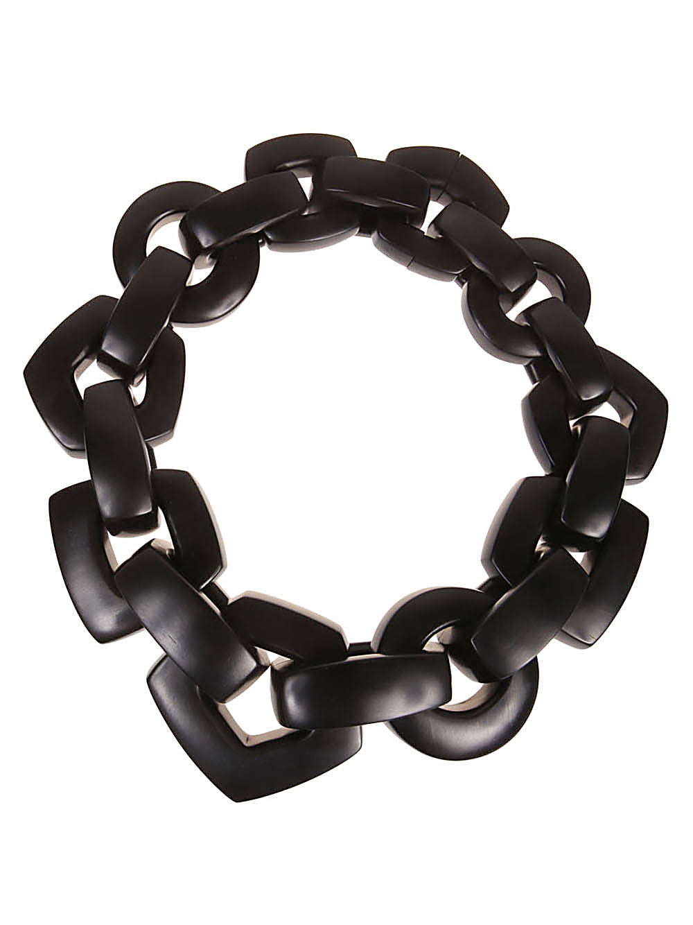 MONIES Women's Chic Black Wooden Necklace - FW23 Collection