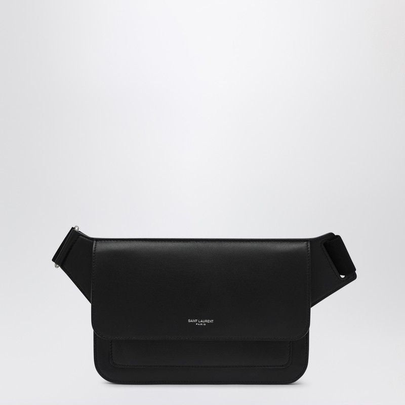 SAINT LAURENT Mini Leather Pouch Handbag with Logo