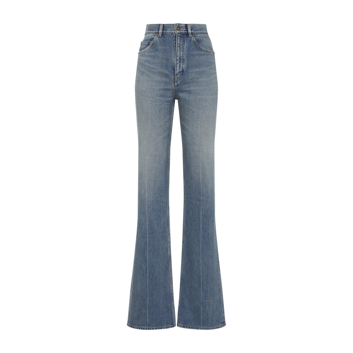 SAINT LAURENT High-Waisted 70s Flared Jeans - Size 28