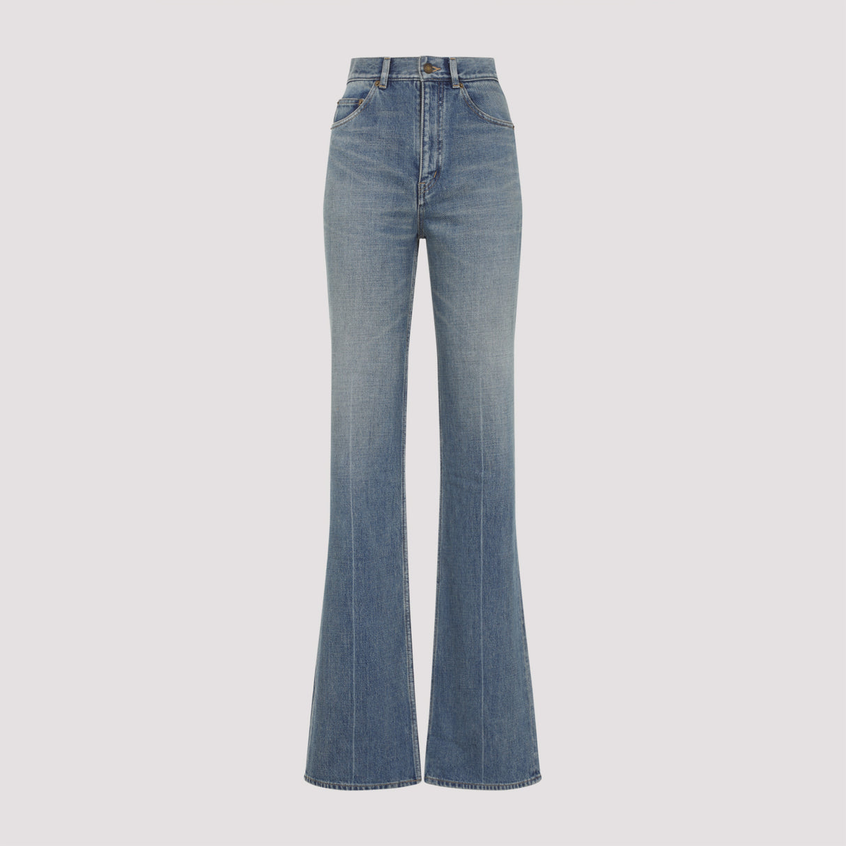 SAINT LAURENT High-Waisted 70s Flared Jeans - Size 28