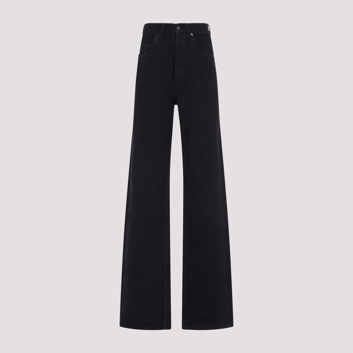 SAINT LAURENT Wide Leg Cotton Pants for Women