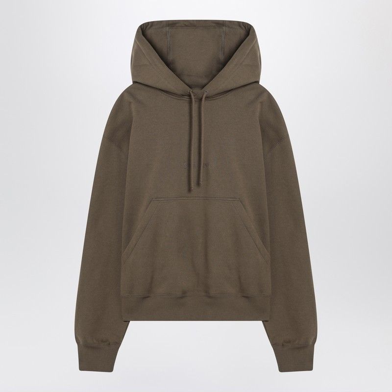 SAINT LAURENT Hooded Sweatshirt with Front Pocket - SS25