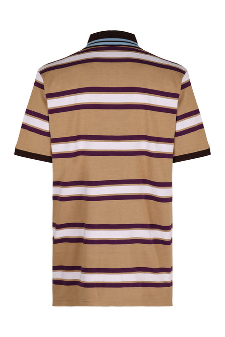 GUCCI Striped Cotton Polo Shirt - Men’s Regular Fit