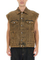 DOLCE & GABBANA Men's Regular Fit Denim Vest - Size 50 IT