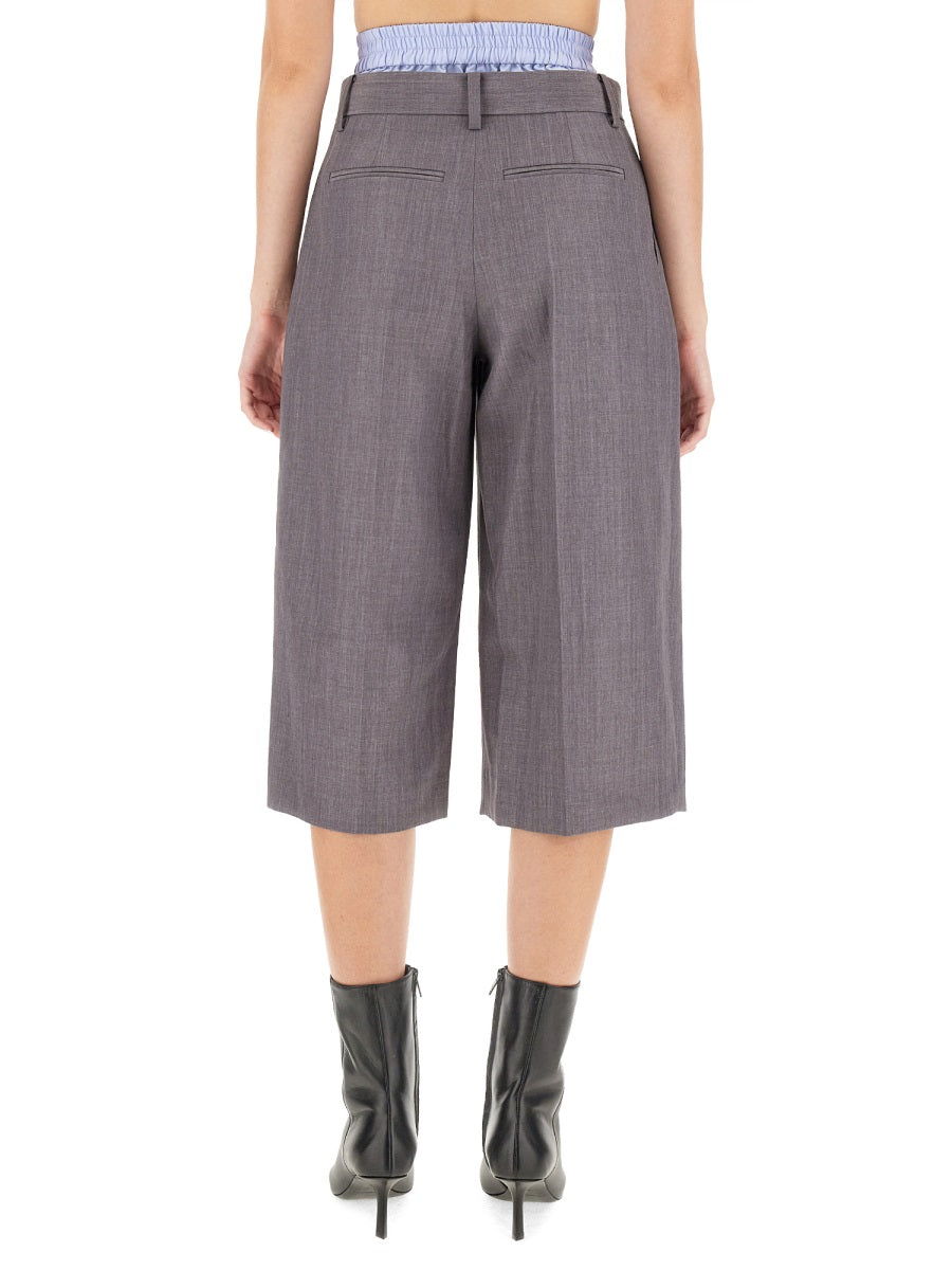 ALEXANDER WANG Tailored Mini Culottes with Oversized Fit