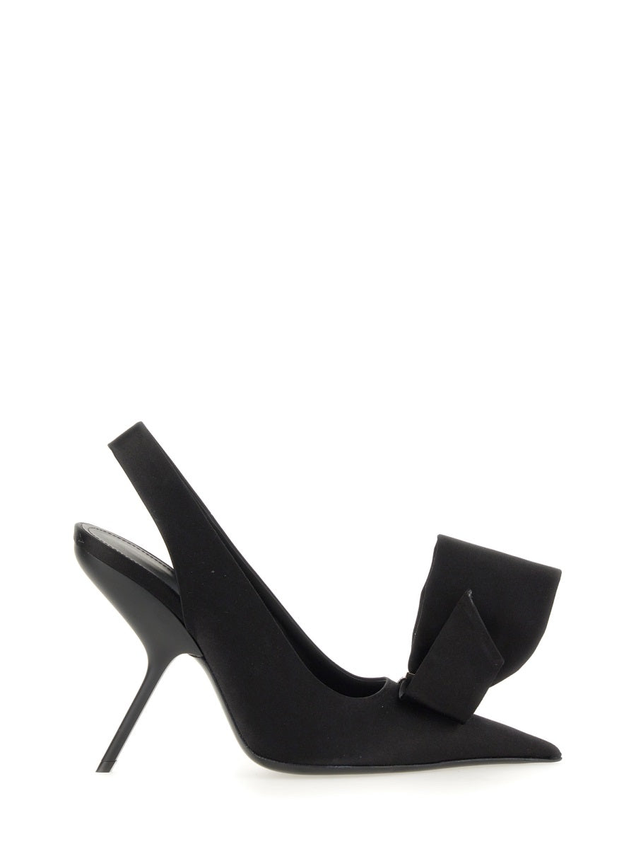 Ferragamo Asymmetrical Bow High Heel Sandals