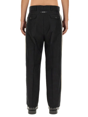 PALM ANGELS Regular Fit Pants with Logo Band - Size L