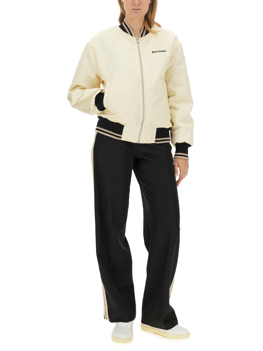 PALM ANGELS Regular Fit Bomber Jacket - Women's Small