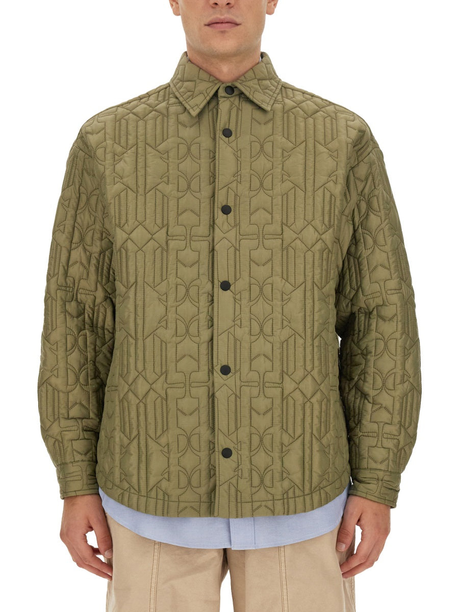 PALM ANGELS Monogram Shirt - Regular Fit Size L