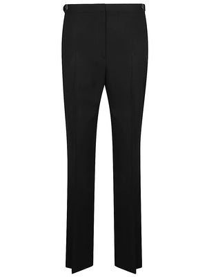 THE ROW High-Waisted Wool Straight Trousers