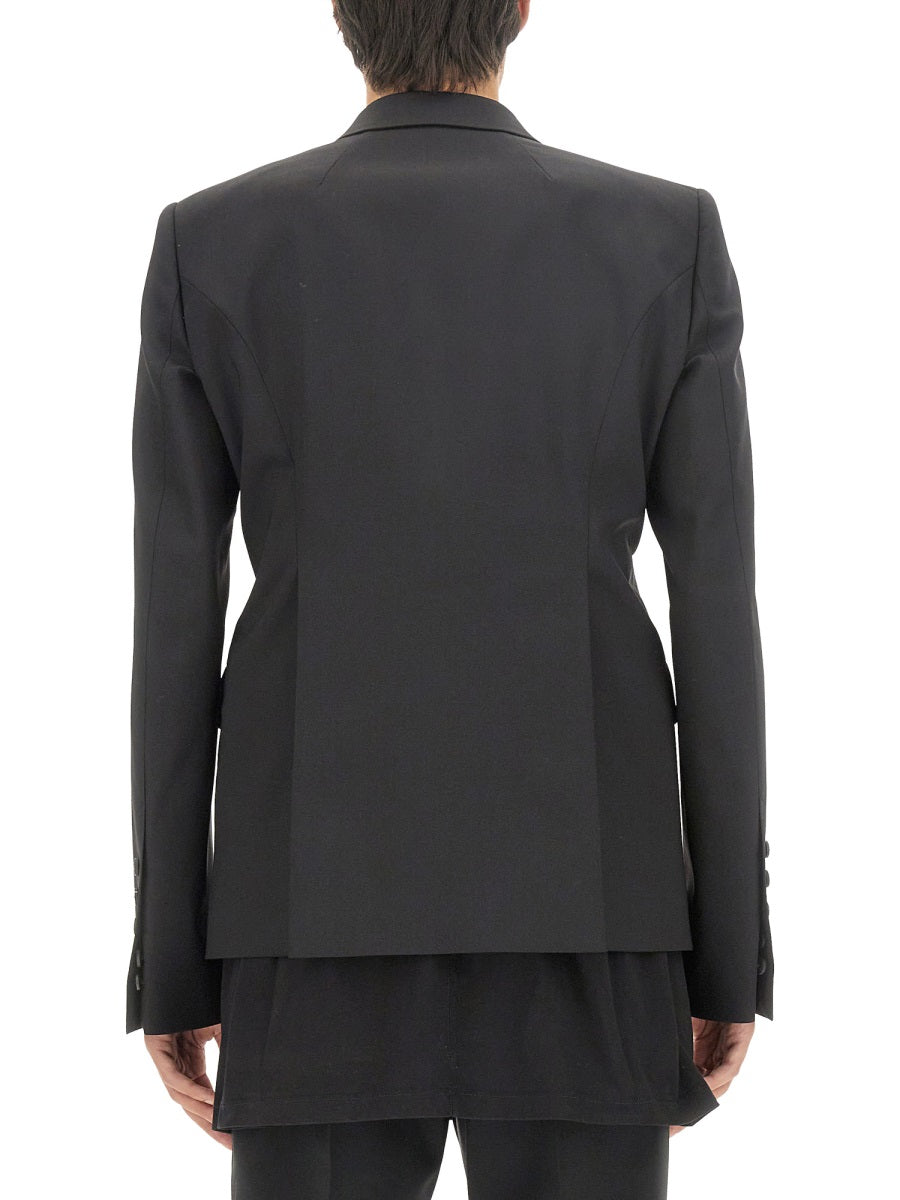 RICK OWENS Single-Breasted Slim Fit Jacket - Size 50 IT