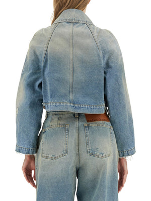 PALM ANGELS Cropped Fit Mini Jacket for Women