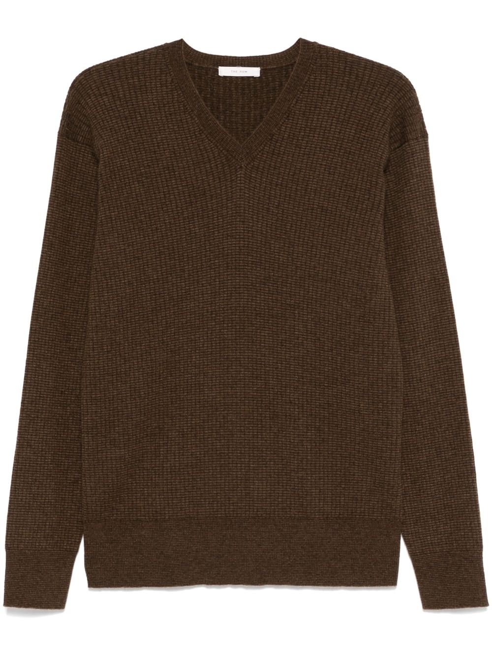 THE ROW Men's Cashmere Blend V-Necked Sweater