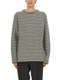 JIL SANDER Boxy Fit Striped Wool Shirt - Size L