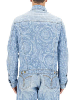 VERSACE Denim Blouson Jacket - Regular Fit