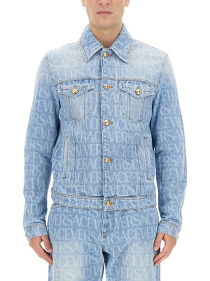 VERSACE Denim Blouson Jacket - Regular Fit