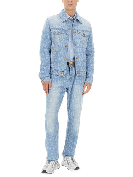 VERSACE Denim Blouson Jacket - Regular Fit