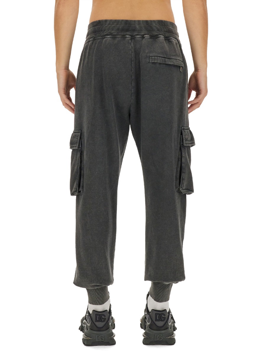 DOLCE & GABBANA Jogging Pants with Logo - Size 50 IT