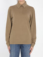 THE ROW Long-Sleeved Polo Shirt with Sheer Finish