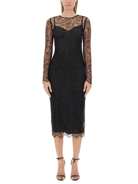 DOLCE & GABBANA Slim Fit Longuette Dress - Size 40