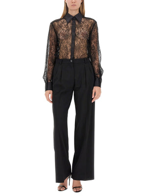 DOLCE & GABBANA Elegant Flare Pants - Size 40 IT