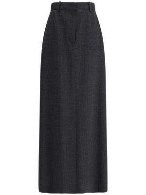 THE ROW Wool Long Skirt