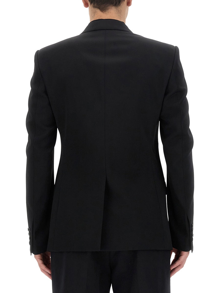 DOLCE & GABBANA Single-Breasted Wool Jacket - Size 48 IT