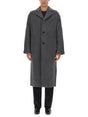 SÉFR Elegant Wool-Cashmere Trench Coat for Men - Size L