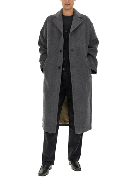 SÉFR Elegant Wool-Cashmere Trench Coat for Men - Size L