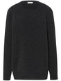 THE ROW Cashmere and Silk Jumper with Ribbed Cuffs and Hem - Crew Neck, Long Sleeves