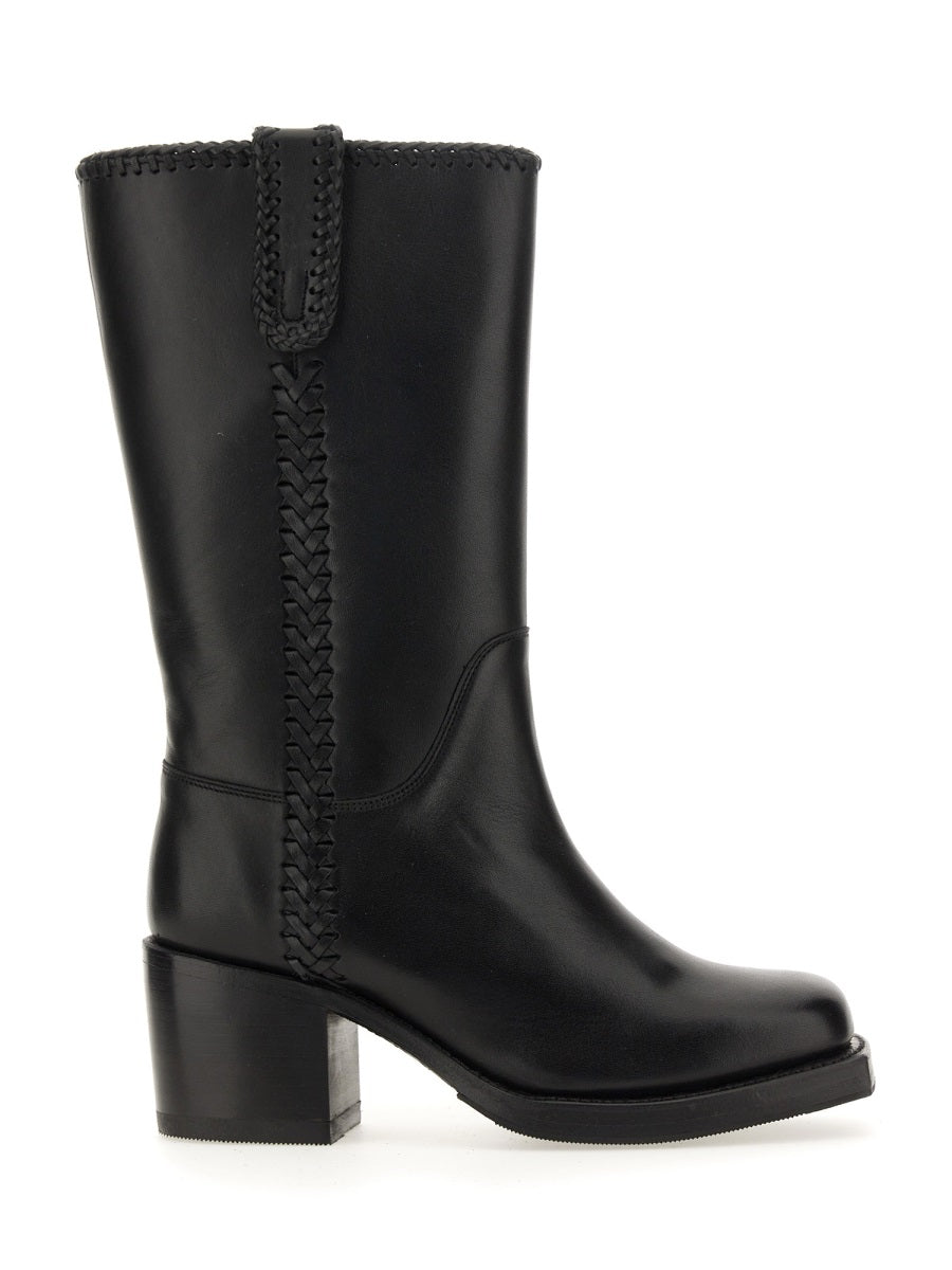 HEREU Luxury Leather Ankle Boot for Women - Aumandra Style