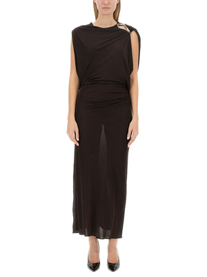 LANVIN Slim Fit Draped Dress - Size 38