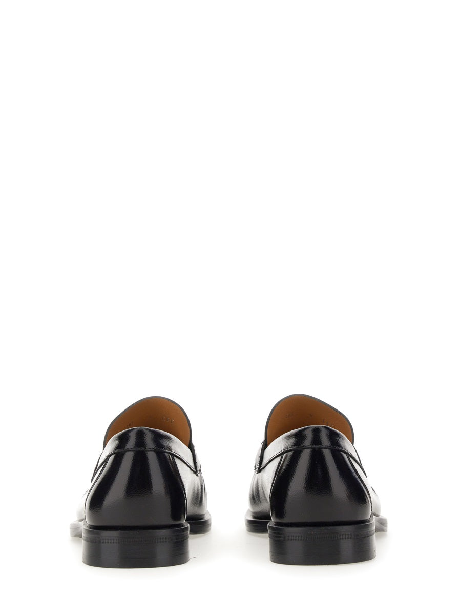 Ferragamo Men's Leather Gancini Moccasin Loafers - FW23