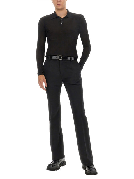 DOLCE & GABBANA Tailored Wool Trousers - Size 48 IT