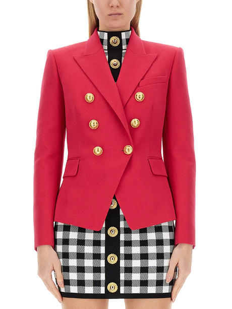 BALMAIN Six-Button Women's Jacket - Regular Fit