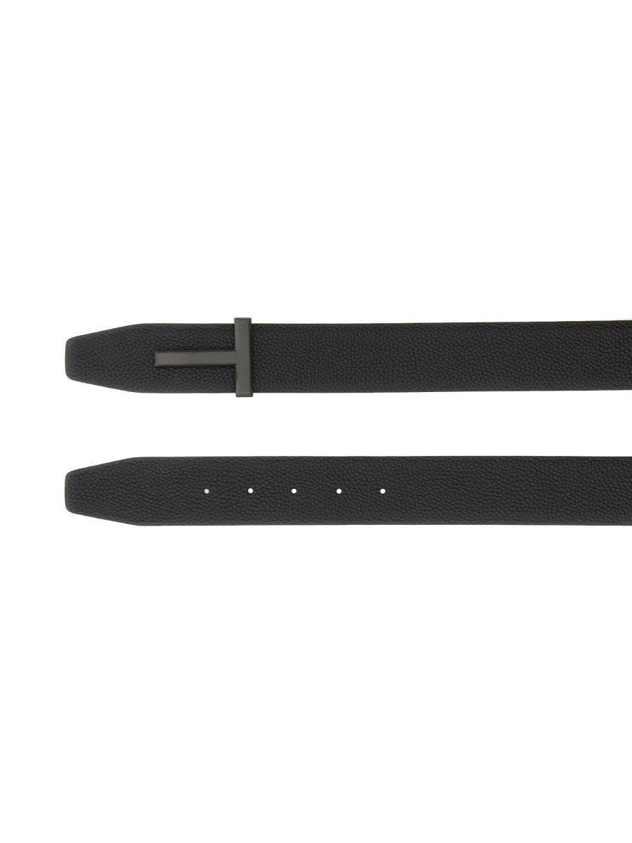 TOM FORD Reversible Leather Belt - 4 CM