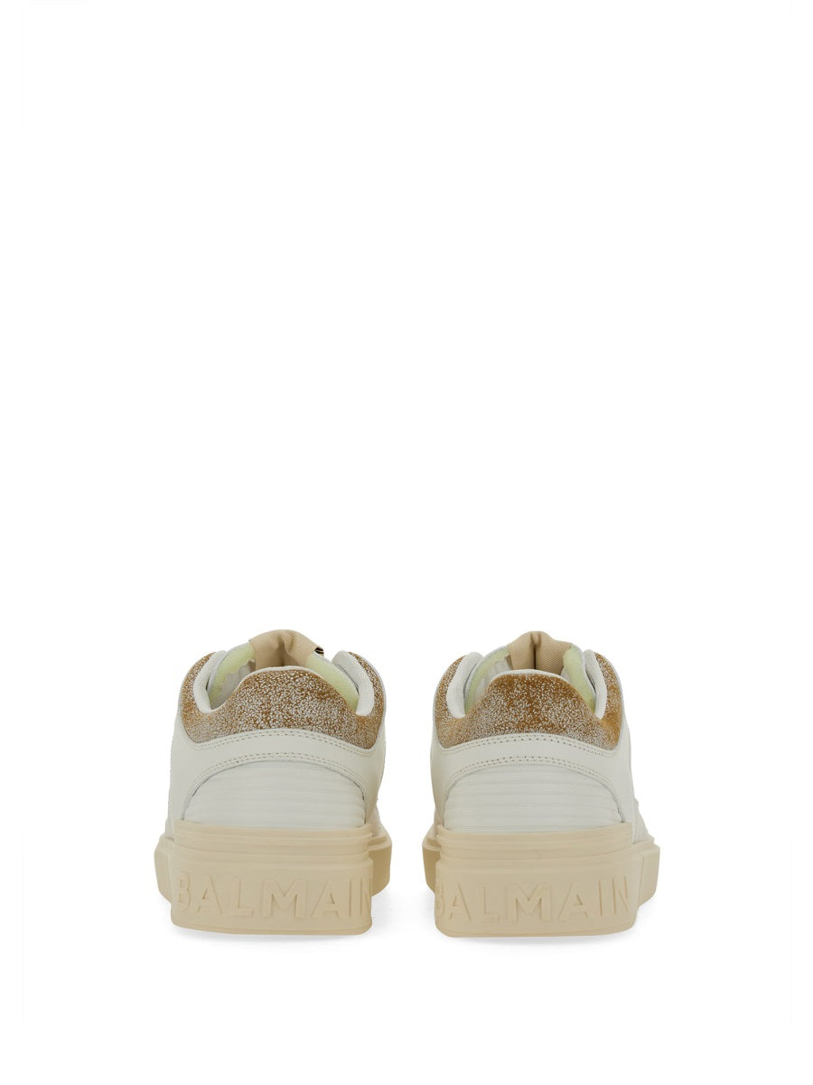 BALMAIN Mid-Top Sneakers with Rubber Sole