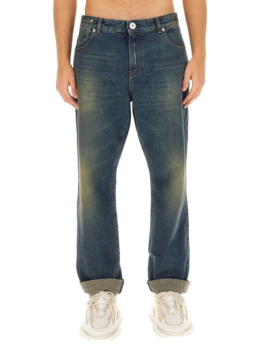 BALMAIN Men's Denim Jeans - Size 32 IT