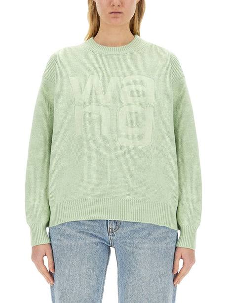 ALEXANDERWANG.T Logo-Embellished T-Shirt - Size S