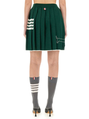 THOM BROWNE Chic Pleated Mini Skirt - Size 38