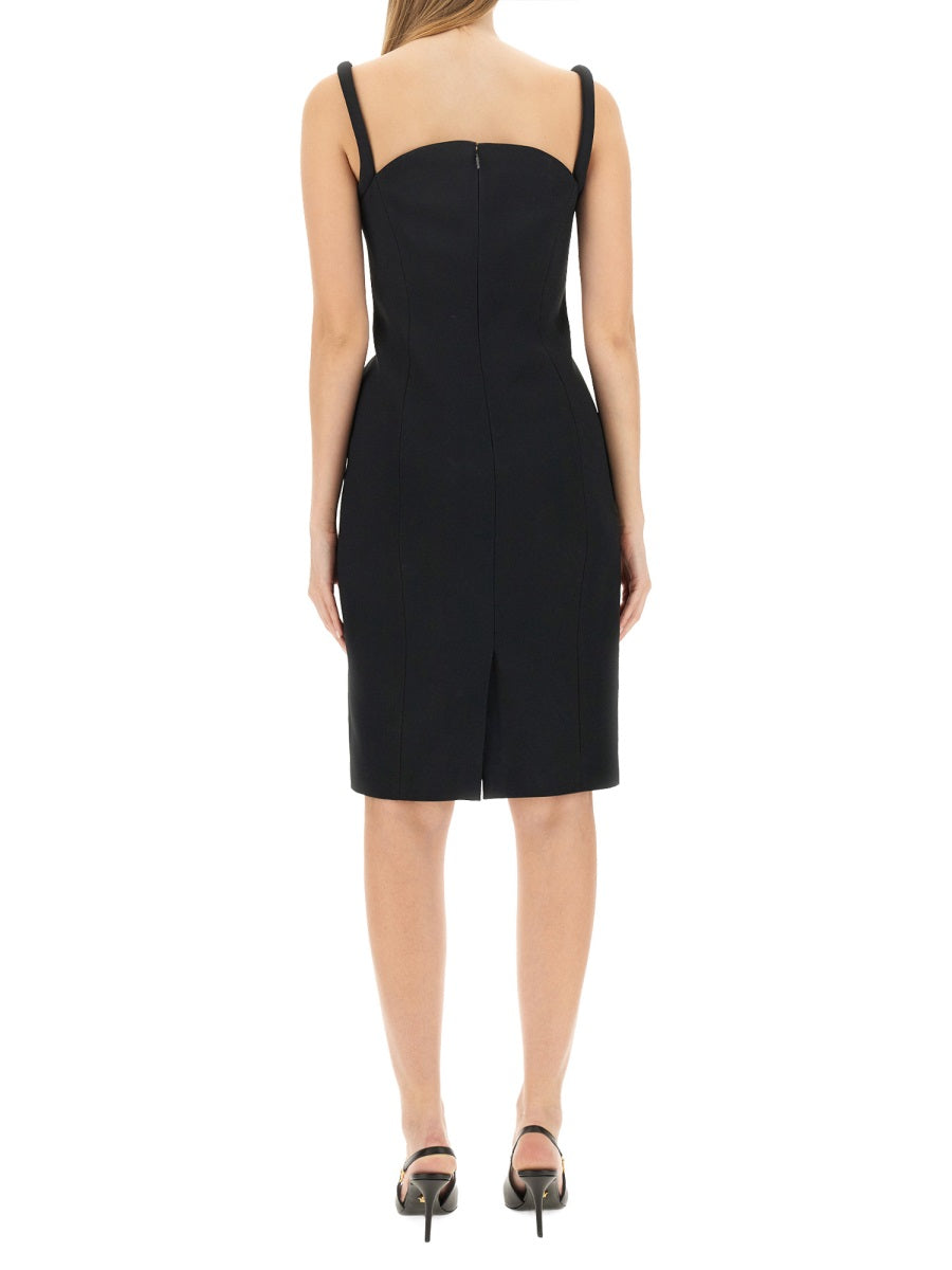 VERSACE Rolled Midi Dress - Slim Fit