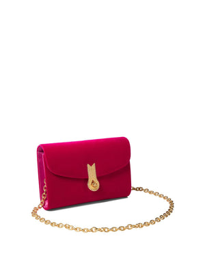 AMATO DANIELE Velvet Pink Crossbody Handbag