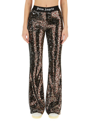 PALM ANGELS Flare Fit Pants - Women’s Fashion