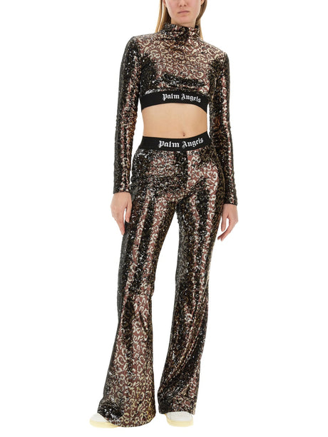 PALM ANGELS Flare Fit Pants - Women’s Fashion