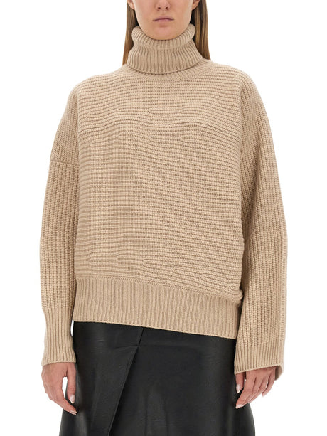 STELLA McCARTNEY Oversized Cashmere Turtleneck Shirt - Women's Size S