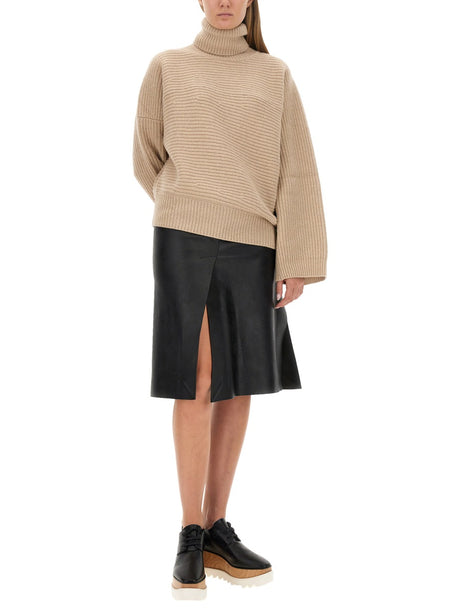 STELLA McCARTNEY Oversized Cashmere Turtleneck Shirt - Women's Size S